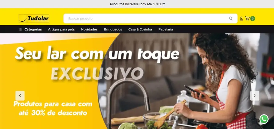 E-commerce Tudolar — Artigos para o lar e muito mais